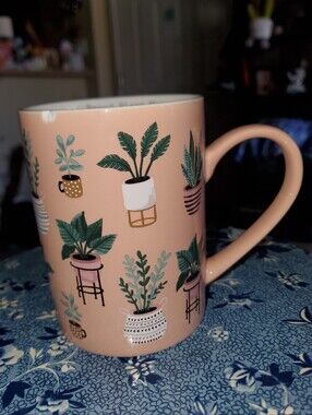 Peach Proud Plant Mom Ceramic Coffee Mug